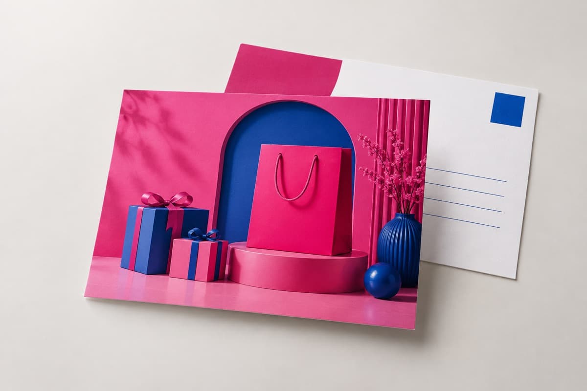 Postkarte für Einzelhandel