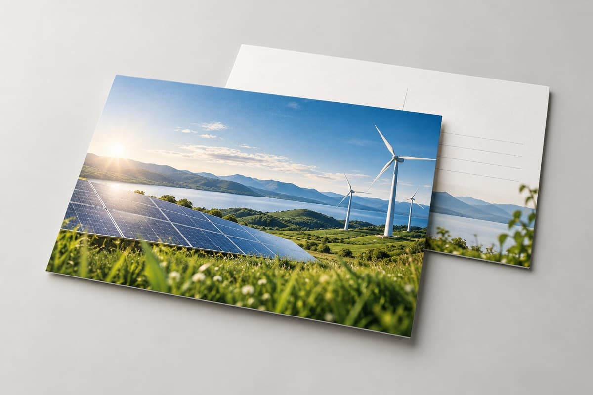 Postkarte für Energieversorger