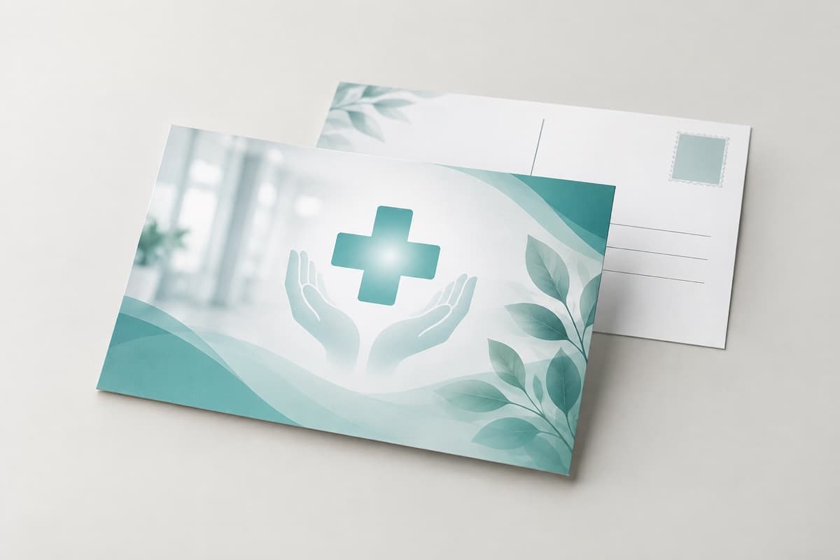 Postkarte für Gesundheitswesen