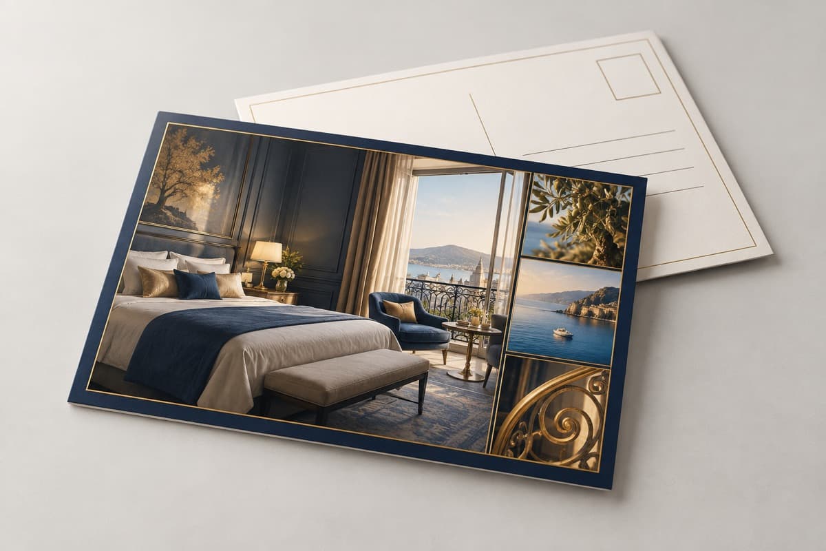 Postkarte für Hotellerie