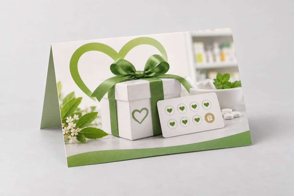 Gedrucktes Direktmailing für Treueprogramm in der Branche Apotheken