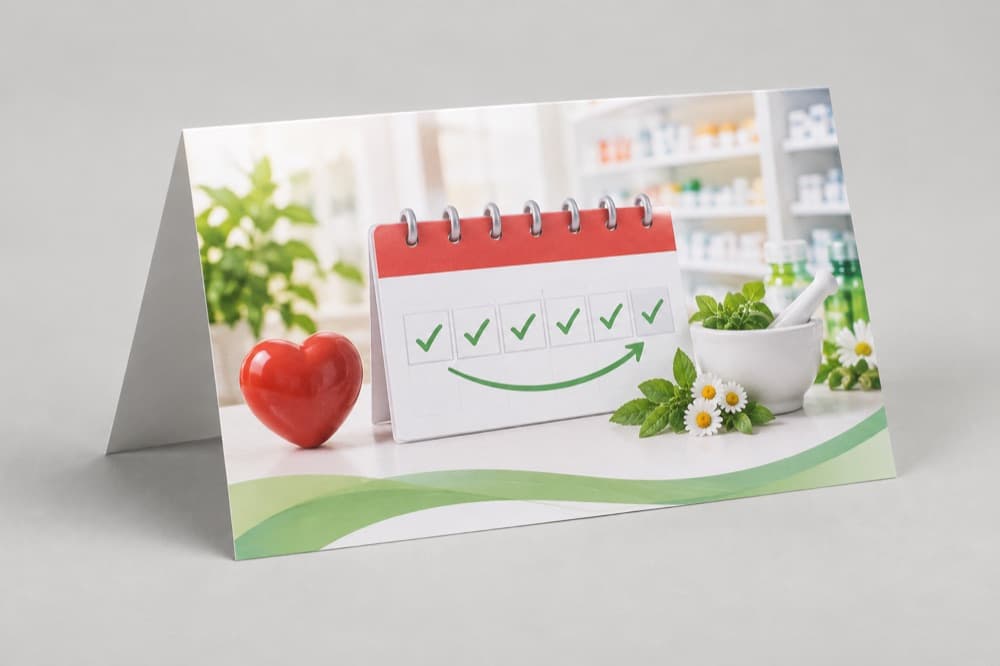 Gedrucktes Direktmailing für Beratungswoche in der Branche Apotheken