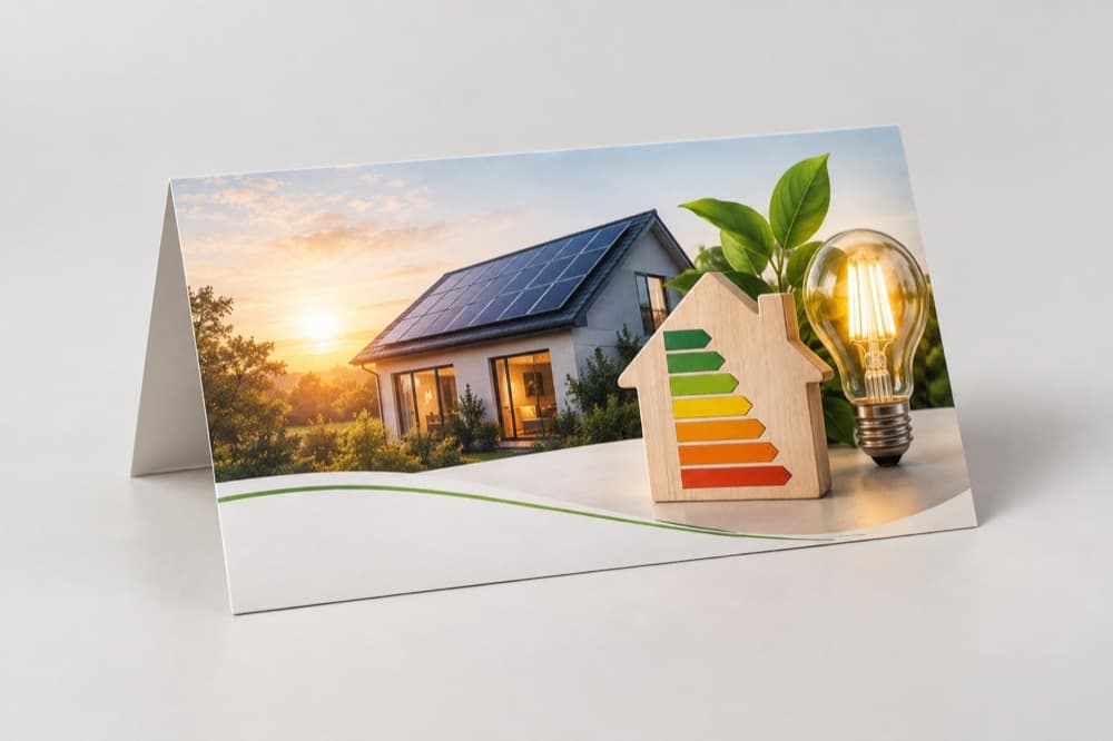 Gedrucktes Direktmailing für Energieberatung in der Branche Energieversorger