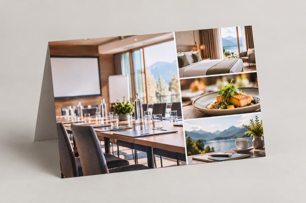 Gedrucktes Direktmailing für Tagungs-Paket in der Branche Hotellerie