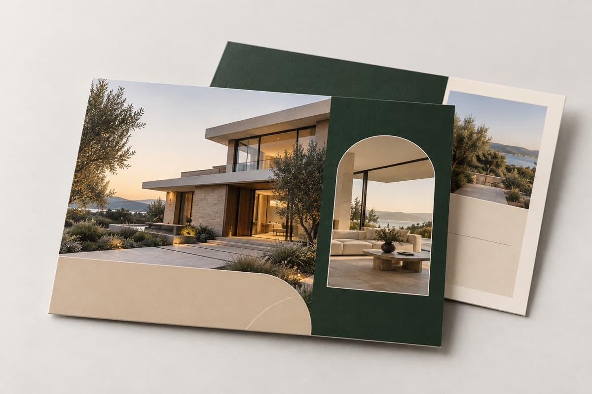Postkarte für Immobilien