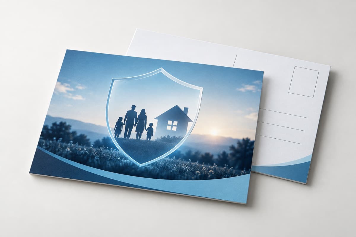 Postkarte für Versicherungen