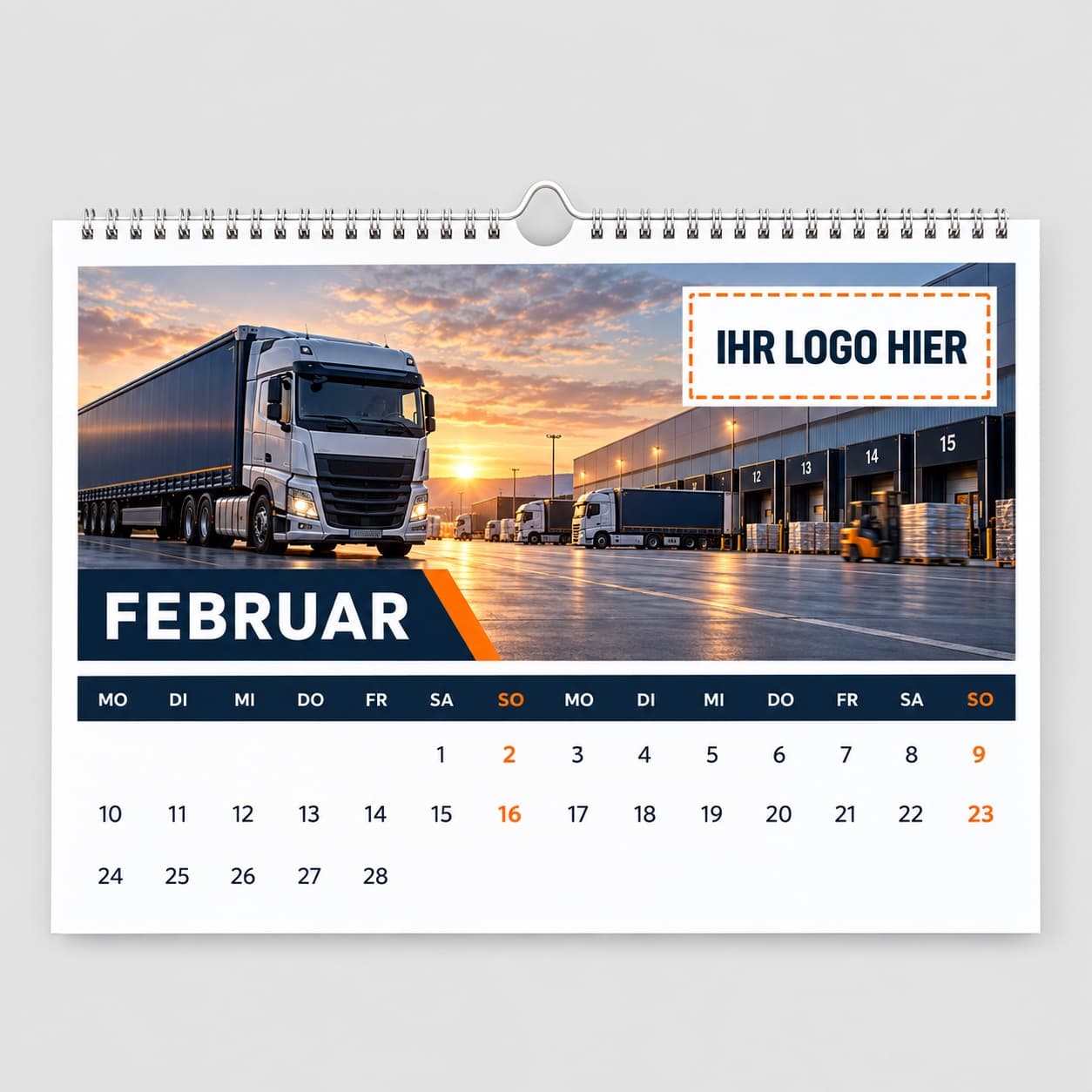 Spedition – Kalender-Gestaltungsvorlage