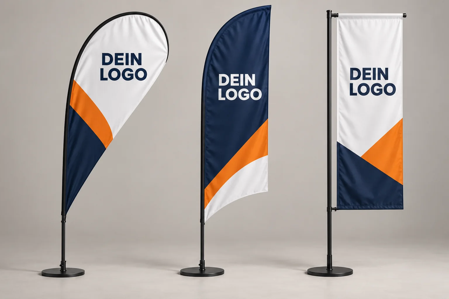 KI-Gestaltungsbeispiel: Dropflag, Sailflag und Squareflag