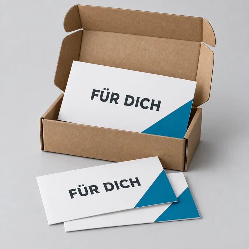 Paketbeileger – Druckbeispiel