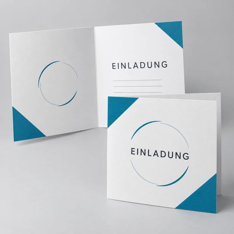Einladungskarten: Produktbeispiel